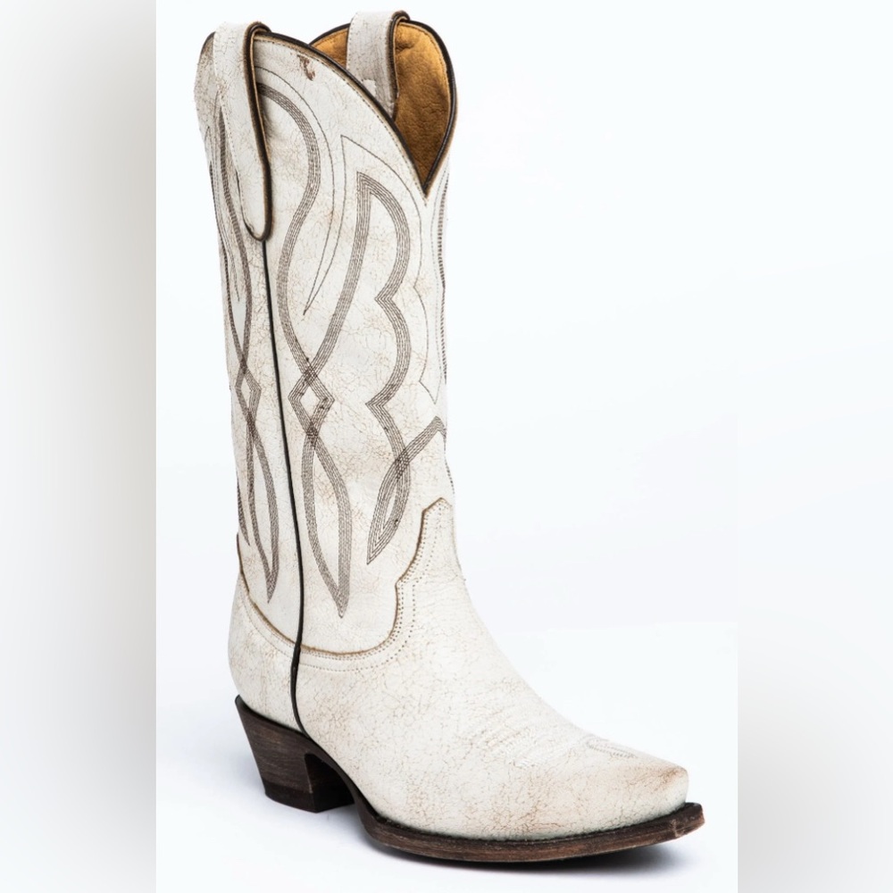 Idyllwind Colt Western Boot CRACKLED White LEATHER Women's 8.5 B